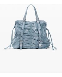 Desigual - Medium Ruched Denim Backpack - Lyst