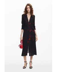 Desigual - Midi Shirt Dress M. Christian Lacroix - Lyst