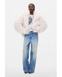 Desigual - Synthetic Fur Coat, Polyester - Lyst