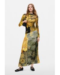 Desigual - Long Printed Skirt, Viscose - Lyst