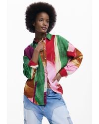 Desigual - Printed Shirt, Lyocell - Lyst