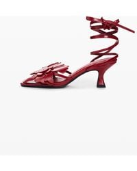 Desigual - Floral Appliqué Sandal, Polyurethane - Lyst