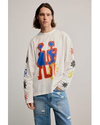 Desigual - Printed Cotton T-Shirt, Cotton - Lyst