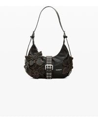 Desigual - Small Bag Flower Appliqués, Polyurethane - Lyst