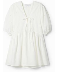 Desigual - Poplin Mini Dress, Cotton - Lyst