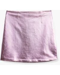 Desigual - Metallic Miniskirt, Cotton - Lyst