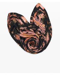 Desigual - Printed Flower Scarf, Polyester - Lyst