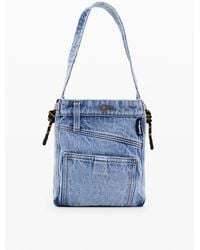 Desigual - Sac Cabas En Denim Moyen, Femme, Coton, Bleu - Lyst
