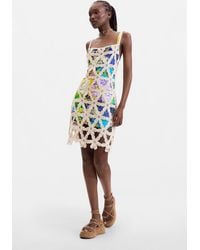 Desigual - Crochet Dress, Cotton - Lyst