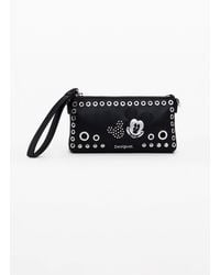 Desigual - Mickey Mouse Crossbody Wallet With Studs, Outlet, Polyurethane - Lyst