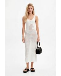 Desigual - Strappy Openwork Midi Dress - Lyst
