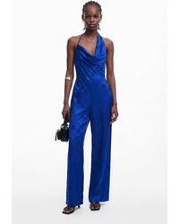 Desigual - Asymmetric Wide Leg Fluid Jumpsuit - Lyst