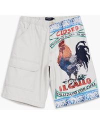 Desigual - Cargo Bermuda Shorts, Cotton - Lyst