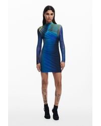 Desigual - Vestido Punto Degradado - Lyst