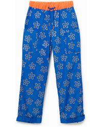 Desigual - Lange Geblümte Hose - Lyst