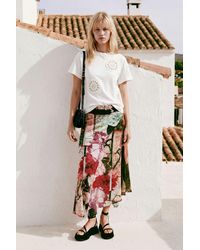 Desigual - Long Printed Skirt - Lyst