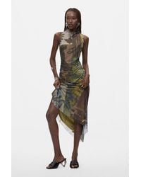 Desigual - Asymmetric Sleeveless Dress, Polyester - Lyst