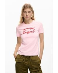 Desigual - Short Sleeve Knit T-Shirt, Cotton - Lyst