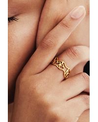Desigual - Zalio Plated Message Ring - Lyst