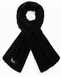Desigual - Long Bouclé Scarf - Lyst
