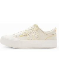Desigual - Canvas Mickey Mouse Sneakers, Cotton - Lyst