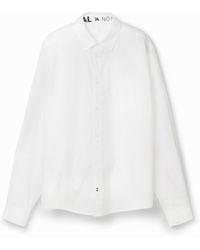 Desigual - Basic Shirt With Contrasting Details, Cotton - Lyst