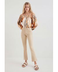 Desigual - Flared Cropped Jeans, Cotton - Lyst