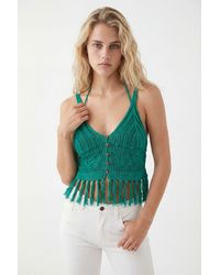 Desigual - Crochet Top, Cotton - Lyst