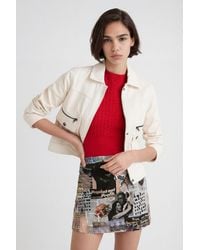 Desigual - Multi-Pocket Pu Jacket - Lyst