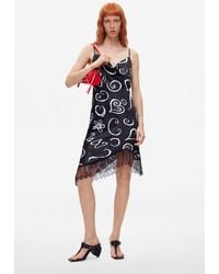 Desigual - Short Printed Strappy Dress, Viscose - Lyst