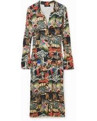 Desigual - M. Christian Lacroix Tapestry Midi Dress - Lyst