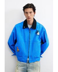 Desigual - Printed Mickey Jacket, Cotton - Lyst