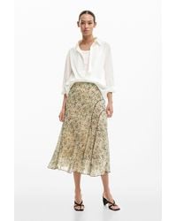Desigual - Wild Midi Skirt, Polyester - Lyst