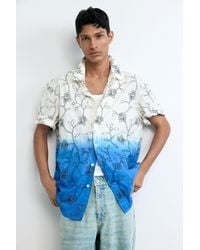 Desigual - Embroidered Ombré Shirt, Cotton - Lyst