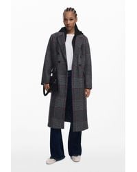 Desigual - Tartan Coat With Hood - Lyst