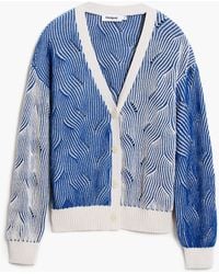 Desigual - Two-Tone Knit Cardigan, Cotton - Lyst