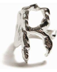Desigual - Zalio Plated Letter R Ring - Lyst