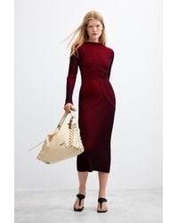 Desigual - Shimmering Knit Midi Dress - Lyst