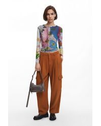 Desigual - Printed T-Shirt M. Christian Lacroix, Polyester - Lyst