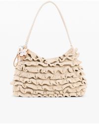 Desigual - Large Crochet Flower Bag, Cotton - Lyst