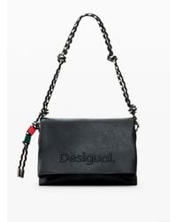 Desigual - Medium Logo Charm Bag, Polyurethane - Lyst
