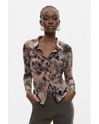 Desigual - Flocked Shirt, Polyester - Lyst