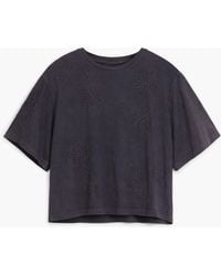 Desigual - Embroidered Flower T-Shirt, Cotton - Lyst