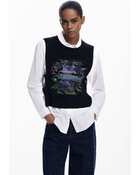 Desigual - 2-In-1-Bluse Mit Blumenmuster - Lyst