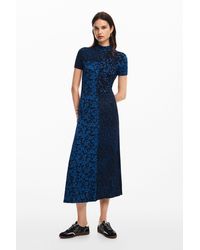 Desigual - Floral Midi Dress - Lyst