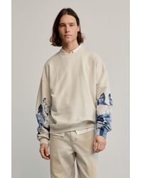 Desigual - Sweatshirt With Printed Sleeves, Cotton - Lyst