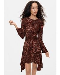 Desigual - Flocked Short Dress - Lyst