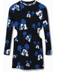 Desigual - Short Disney's Mickey Mouse Dress, Viscose - Lyst