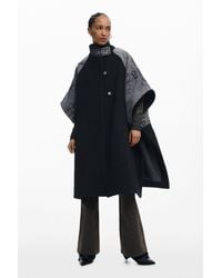 Desigual - Hybrid Denim Poncho - Lyst