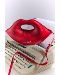 Desigual - Borsa Piccola Labbra, Donna, Poliuretano, Rosso - Lyst
